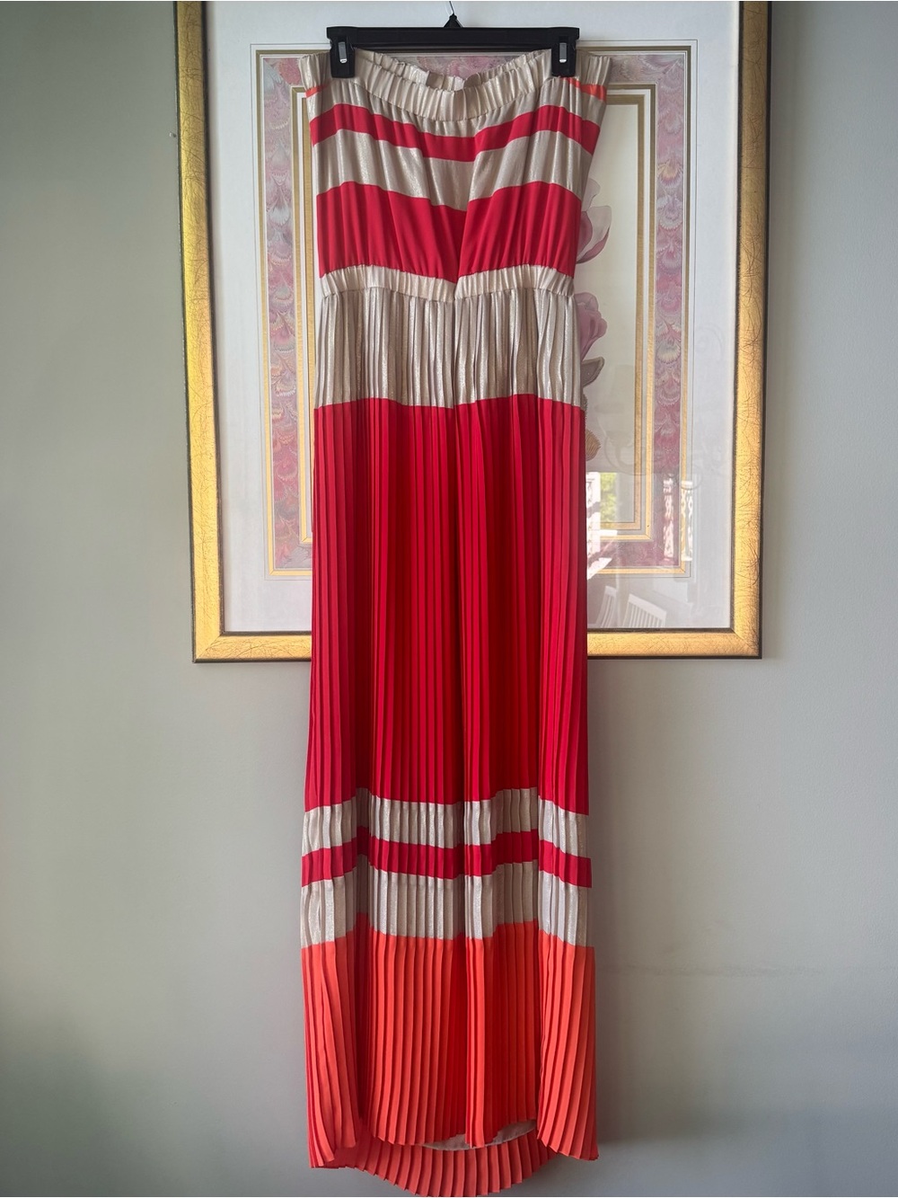 Y2K Cache strapless pleated maxi dress - Picture 4 of 11
